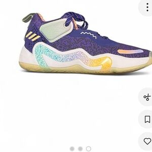 adidas Purple and Orange Athletic Shoes